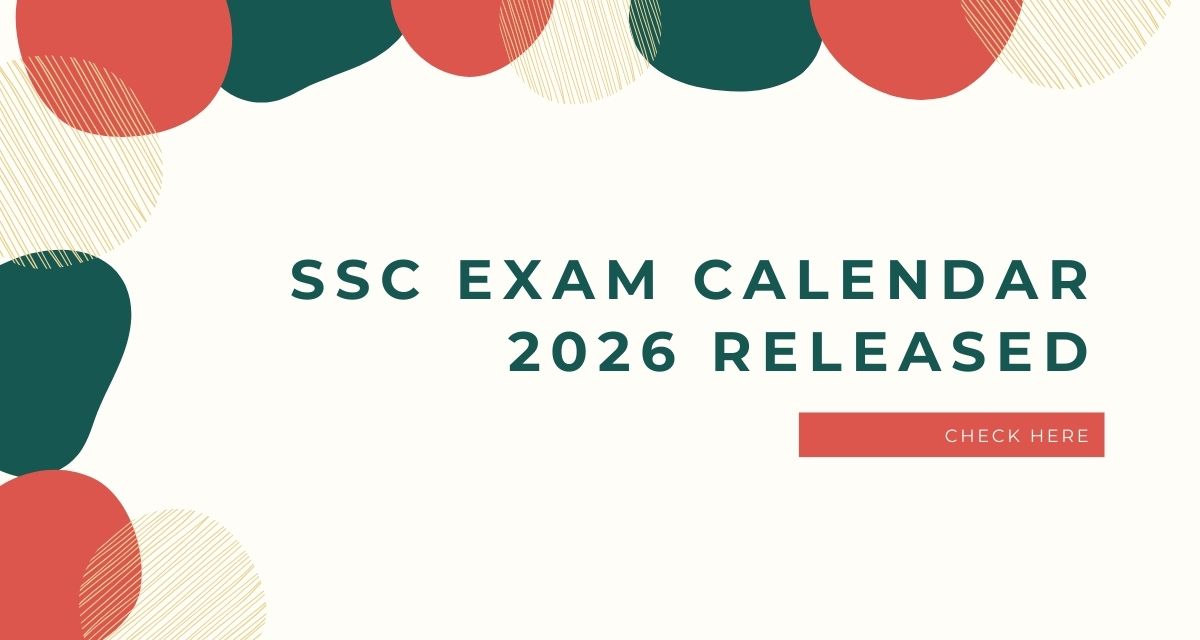SSC Calendar 2026 Released